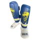 Super Pro Combat Gear Scheenbeschermer Nations Curacao kids PU blauw - geel - wit