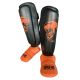 Super Pro Combat Gear Scheenbeschermer Nations Holland PU zwart - oranje